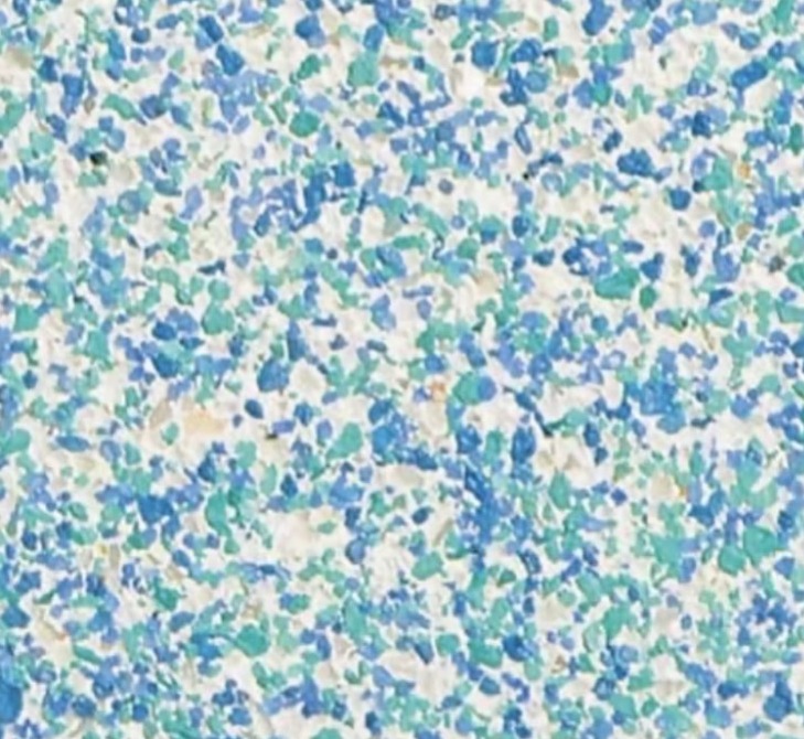 Cayman Green Blue pool plaster finish sample showing its aggregate color and texture