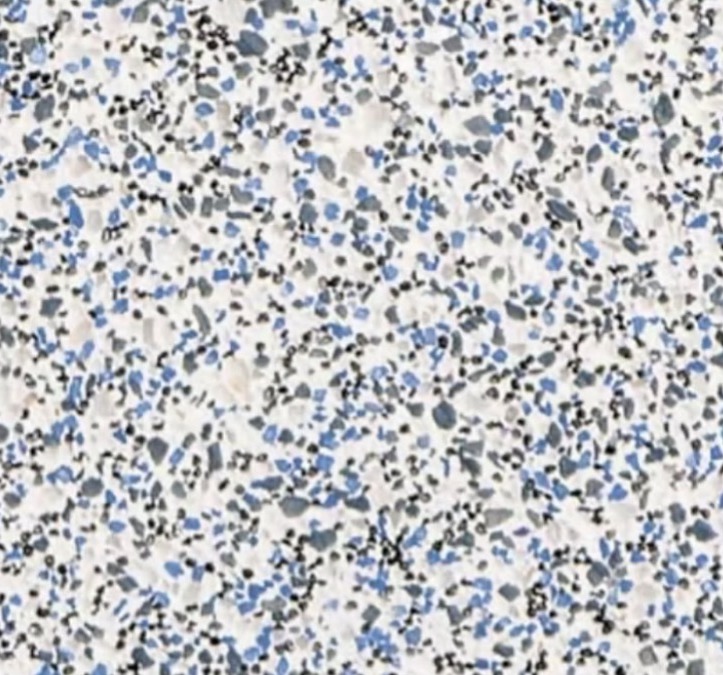 Bora Bora Blue pool plaster finish sample showing its aggregate color and texture