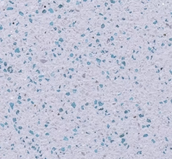 Capri Splash pool plaster finish sample showing its aggregate color and texture