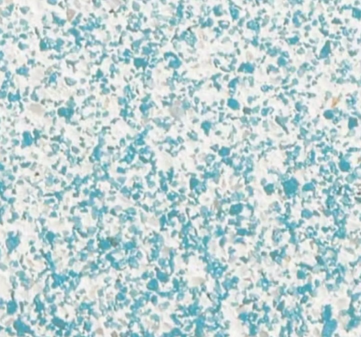Cayman Green pool plaster finish sample showing its aggregate color and texture